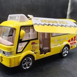 Yellow Peanuts Toy Bus